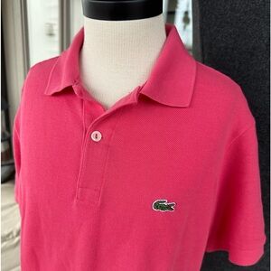 LACOSTE 🐊 Boys All Cotton Pique Knit Shirt - Size 14